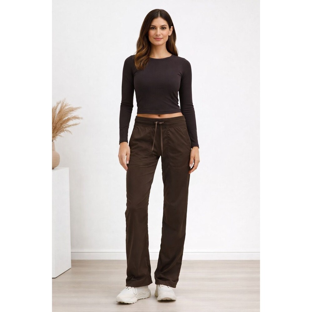 LULULEMON Dance Studio Crop II Pants Women 12 Stretch Drawstring‎ Athletic